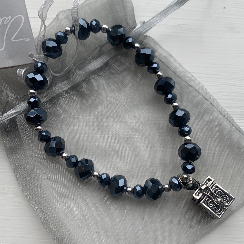 Beaded Prayer Box Charm Bracelet